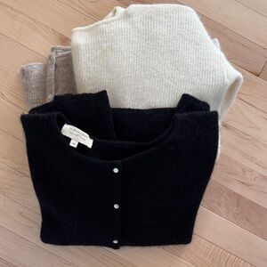 Sezane Gaspard Black Cardigan XS